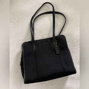 Vintage Coach Neoprene & Leather Trim Handbag